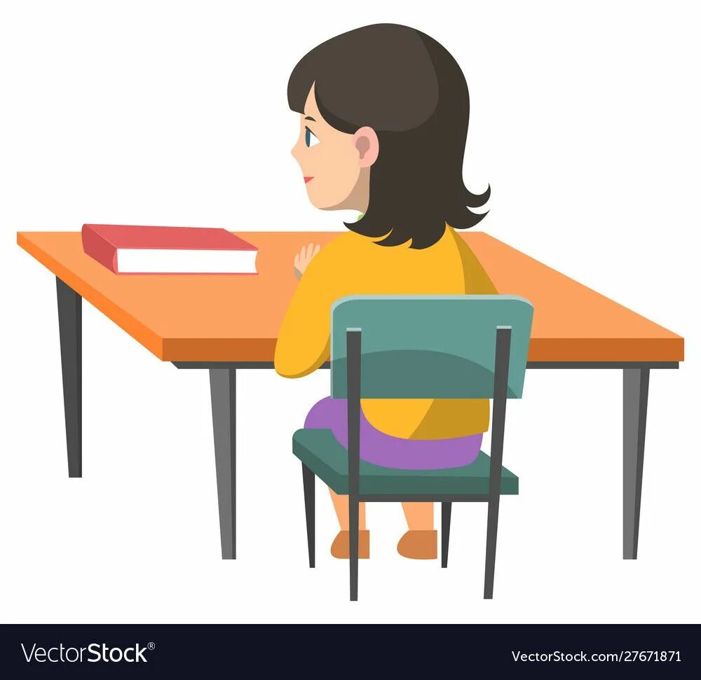 She is sitting at the table. Рисунок стола для уроков. Учебники на столе вектор. Ученик сидит за столом в школьной столовой.