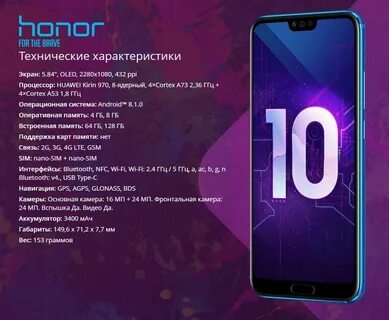 Описание смартфона honor
