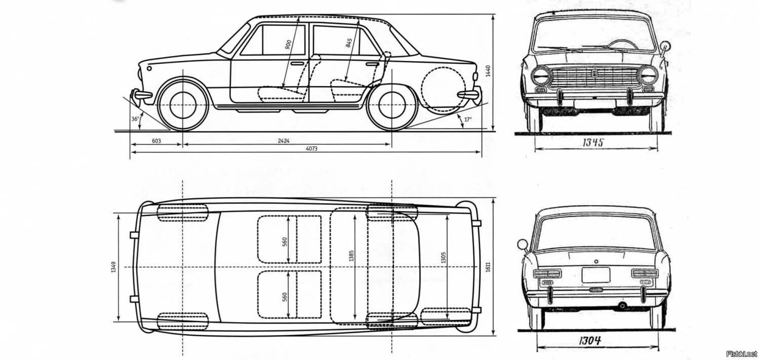 Габариты автомобилей ваз. Габариты автомобиля ВАЗ 2101. Габариты ВАЗ 2101. ВАЗ 2101 чертеж салона. Ширина машины ВАЗ 2101.