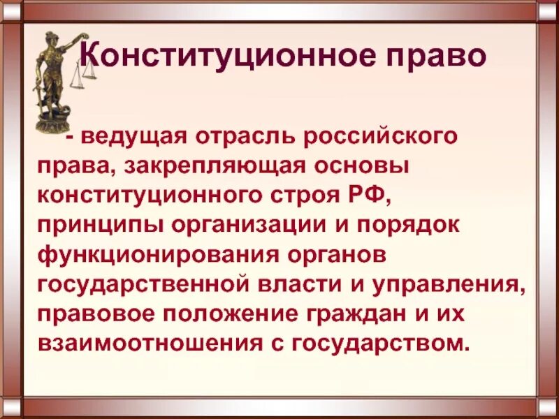 Основы конституционного законодательства рф. Конституционное право презентация. Конституционное право это отрасль. Конституционное право закрепляет.