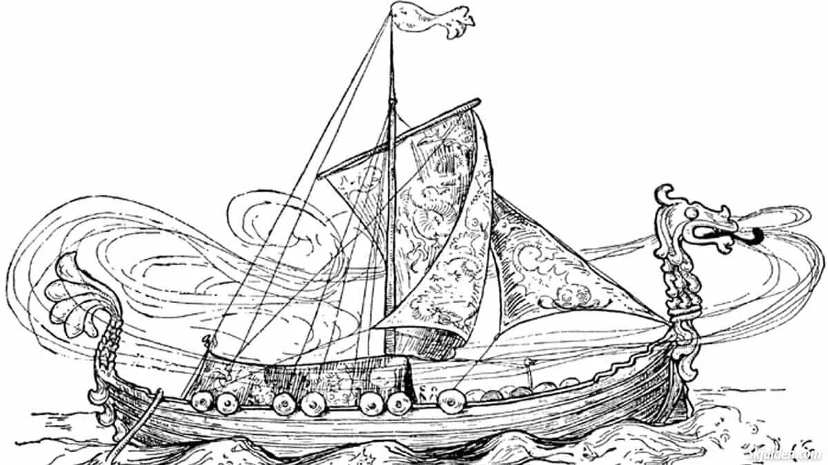 Скидбладнир Скандинавская мифология. Скидбладнир корабль. Дракар викингов. Скидбладнир корабль Фрейра. Ладья рисунок