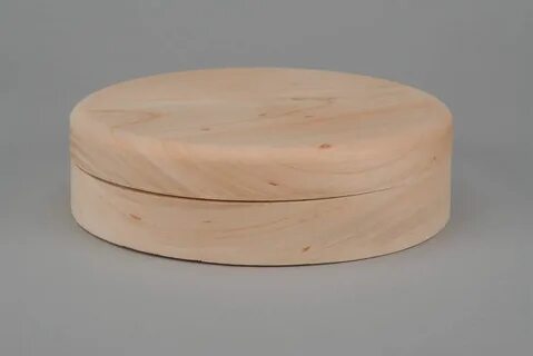 Круглые деревянные шкатулки