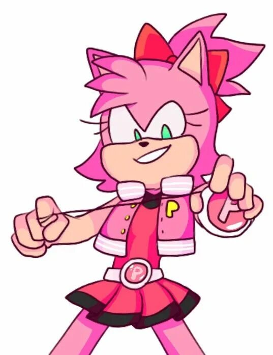 Amy rose wearing red pom poms. Соник и эми. Эми роуз. Эми роуз sth. Эми роуз.