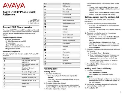 Avaya j129