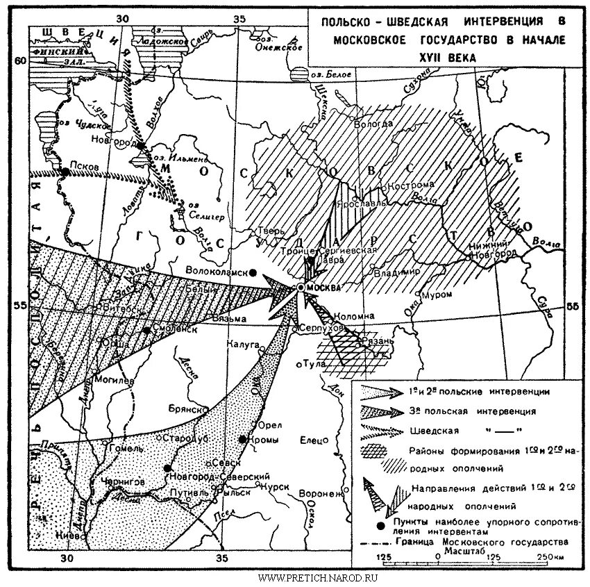 1610 1617 года. Интервенция Поляков и Шведов карта. Польско-Литовская интервенция карта. Шведская интервенция 1609.