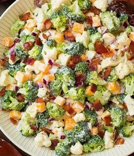 Салат из цветной капусты с овощами