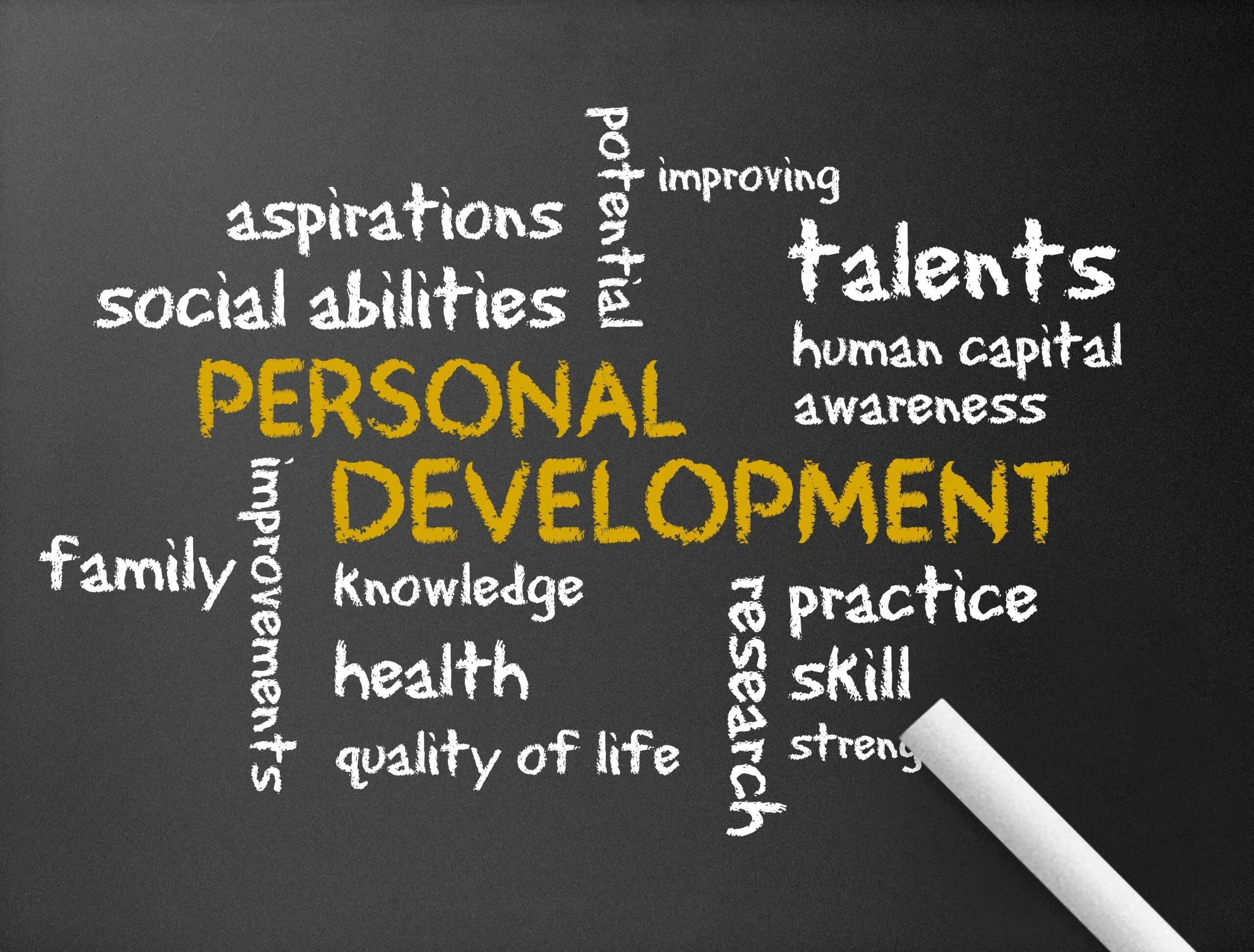 Personal Development. Talents and abilities. Personal skills. Capital of person.