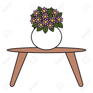 The vase is on the table
