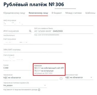 Переводы денег физ лицам