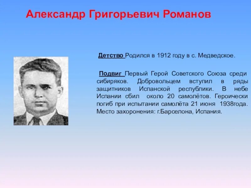 Имя героя детство. Подвиг Сибиряков. Подвиг 1 героя. Герои СССР за Испанию.