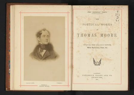 The poetical works of Thomas Moore (titel op object), RP-F-2001-7-99.jpg. w...