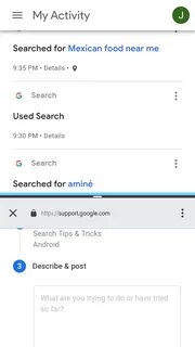 My activity google