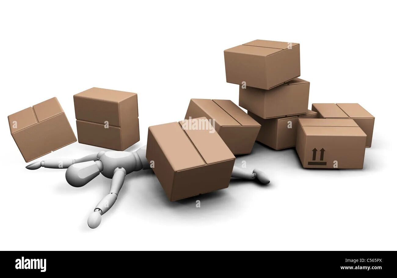 Falling boxes