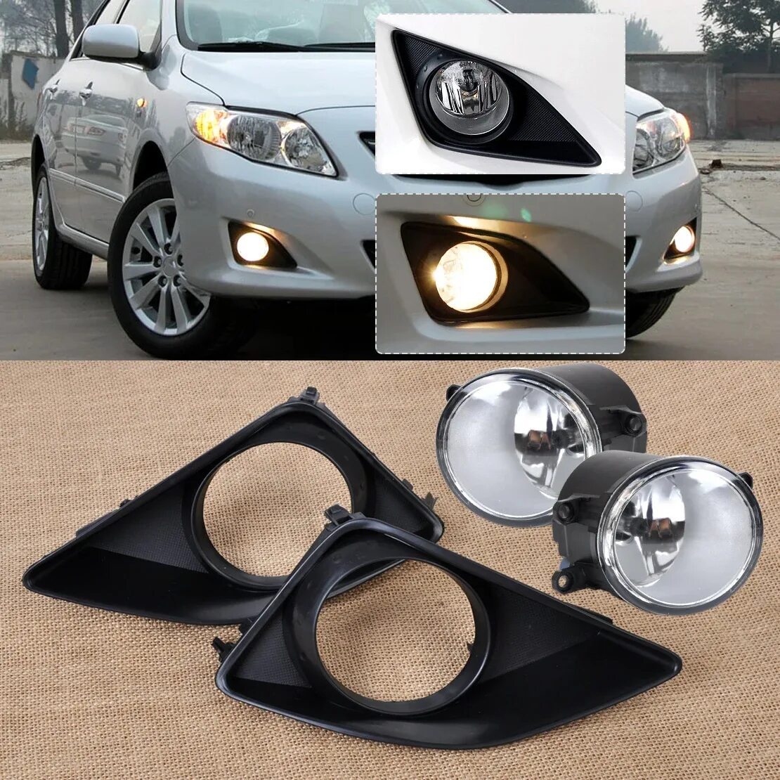 Toyota corolla 2010 противотуманки. Тойота королла 2014 птф. Комплект птф toyota corolla e120. Toyota corolla 2006 птф. Птф тойота королла 2007.