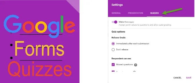 Google quizzes