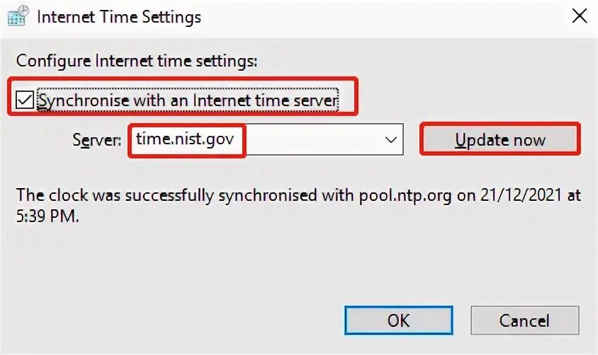Failed to synchronize data from server