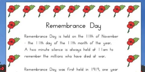 Remembrance day in australia 9 grade