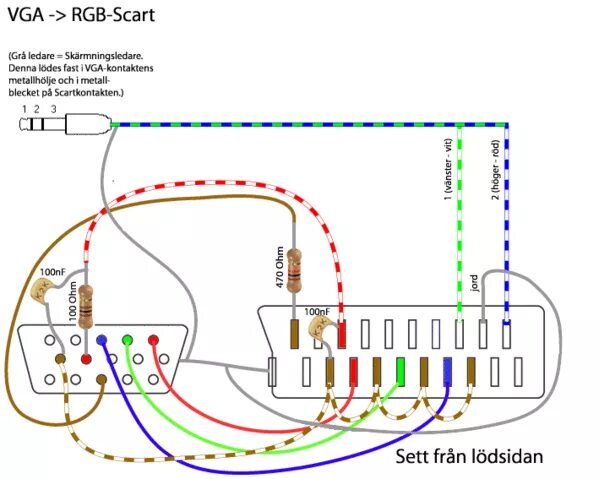 Переходник SCART на VGA распиновка. Кабель VGA 3 RCA схема распайки. Распиновка VGA разъема телевизора. RGB VGA переходник схема.