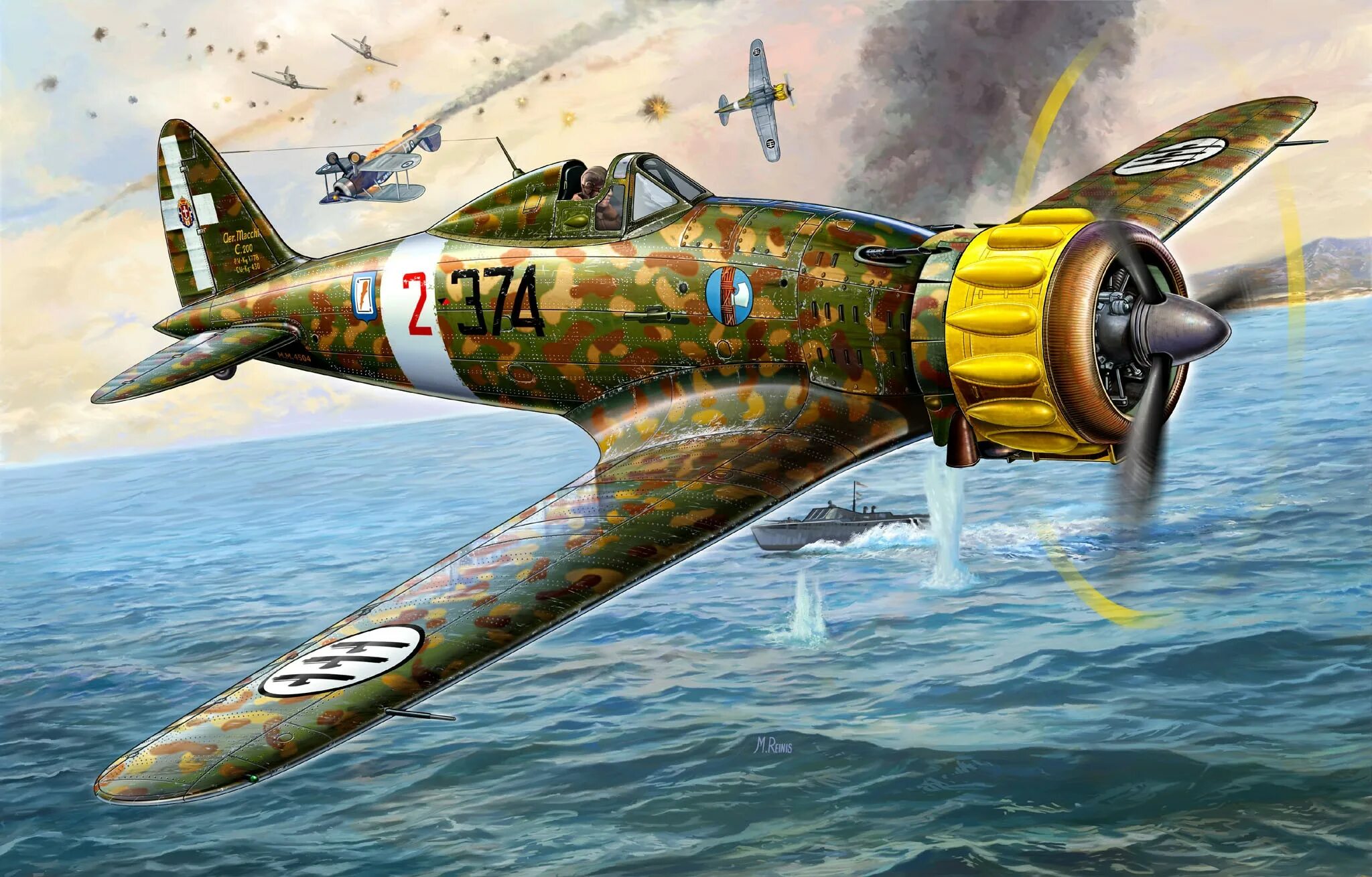 Macchi c.200 saetta истребитель. Итальянский истребитель Macchi MC.200. Итальянский истребитель Italian MC.200 saetta. Самолёт Macchi MC-200 Саетта Art. Самолеты истребители второй мировой