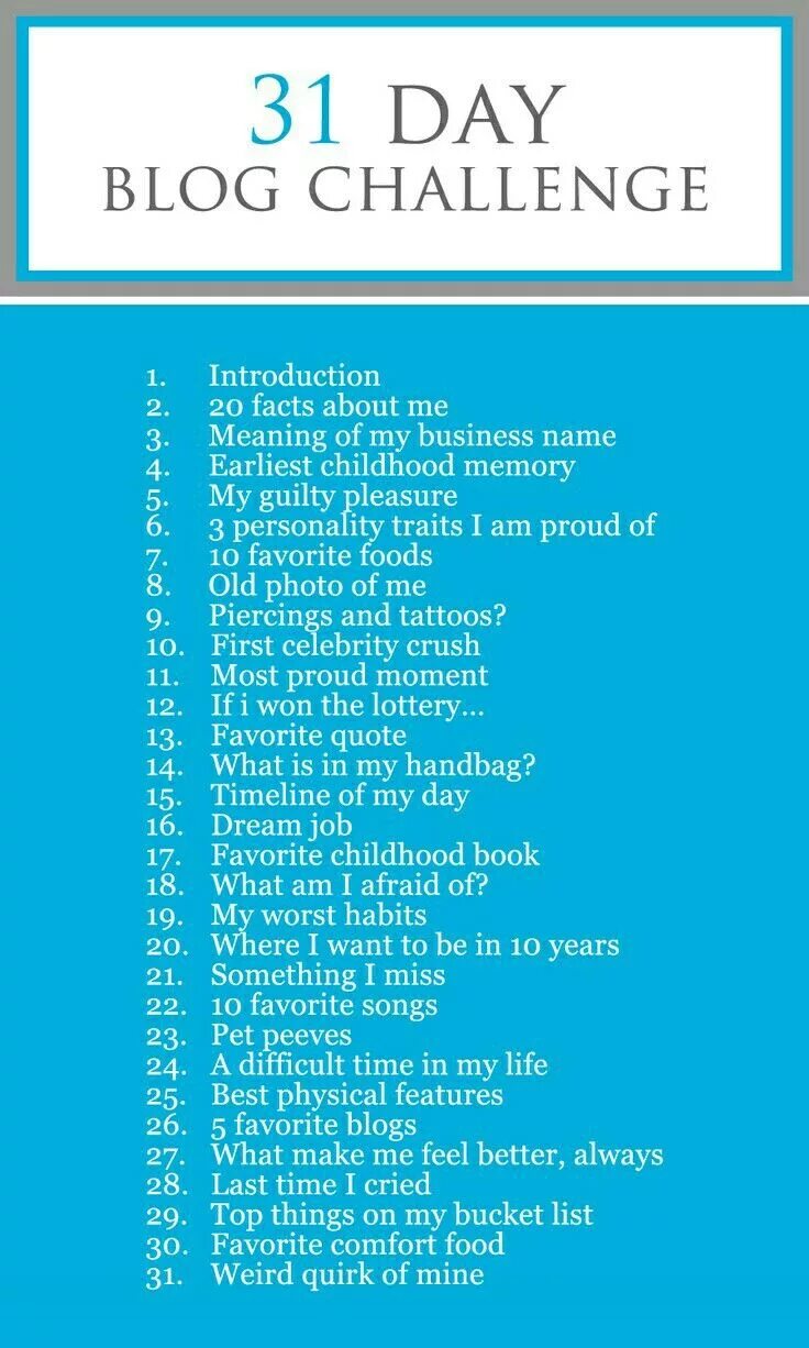 List your favourite