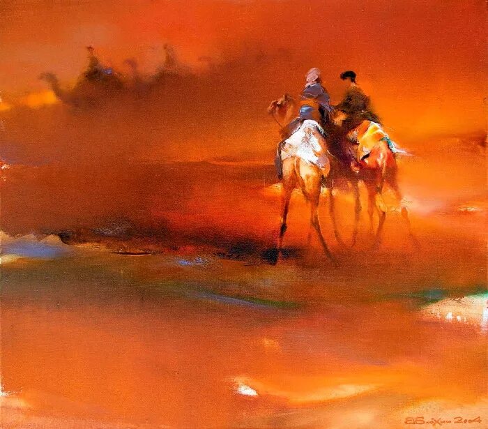 Караван. Какими красками рисует автор караван. Пустыня караван пейзаж. Живопись акрилом горы пустыня верблюд. Караван верблюдов в пустыне живопись.