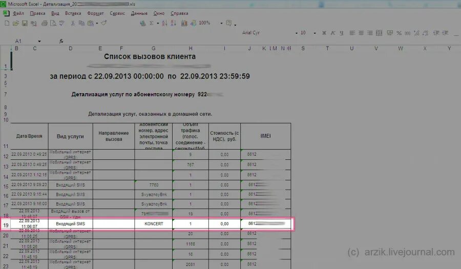 Почему звонок не отображается в детализации