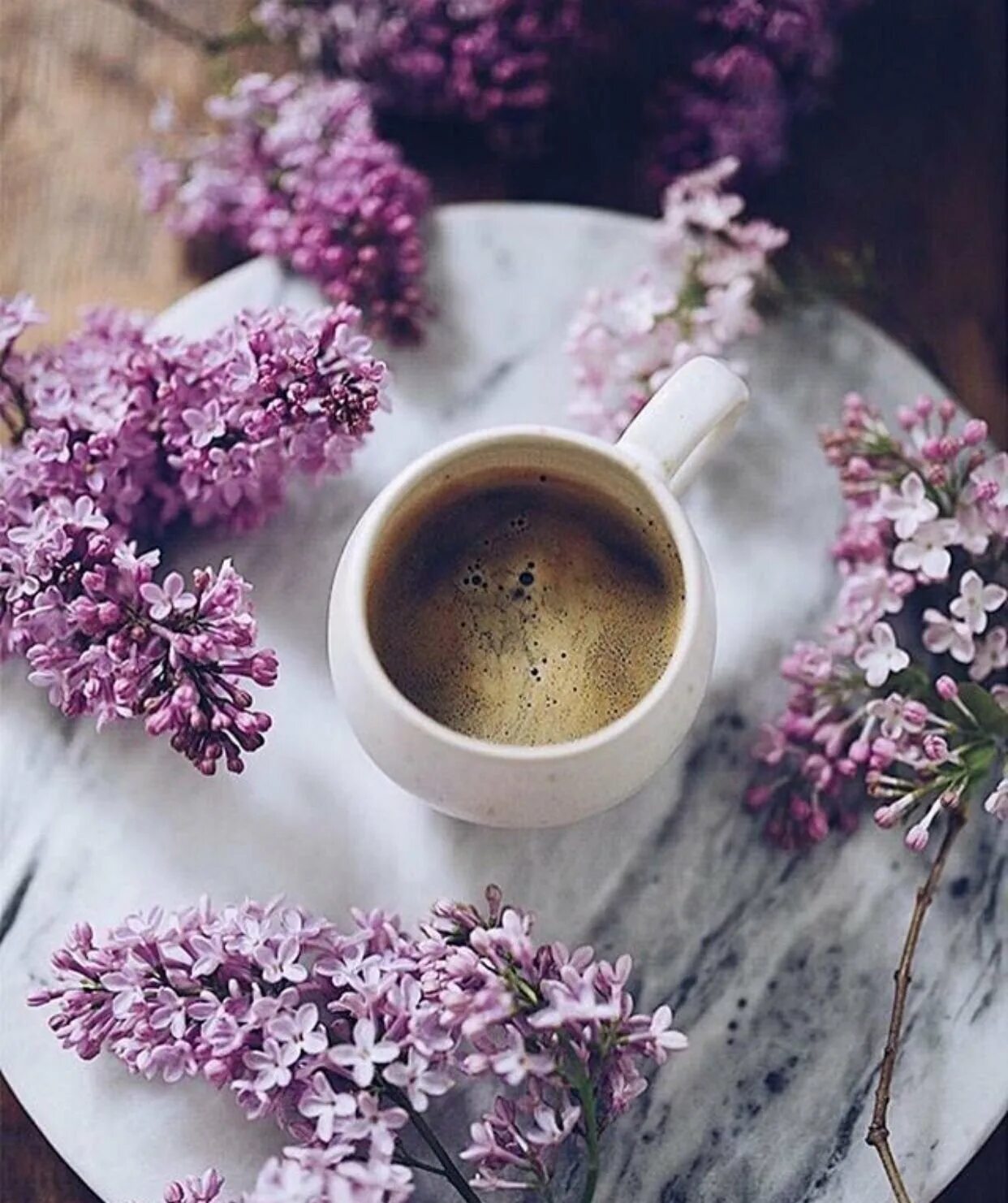 Весенний чай картинки. Чай с сиренью. Чай цветок. Весенний кофе.