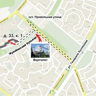 Привольный на карте