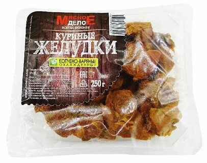 Калорийность куриных желудков