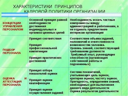 Характеристика кадровой стратегии