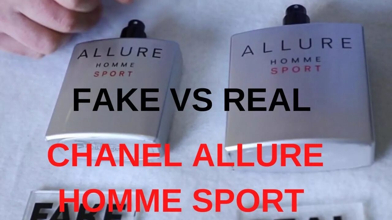 Allure homme sport оригинал. Шанель оригинал Аллюр хом спорт. Allure homme Sport fake.