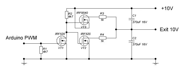 Преобразователь 0-10 в ШИМ. ШИМ В 0-10в схема. PWM Analog 0-10v. Irf520npbf ардуино. 0 5 в 0 10 вольт