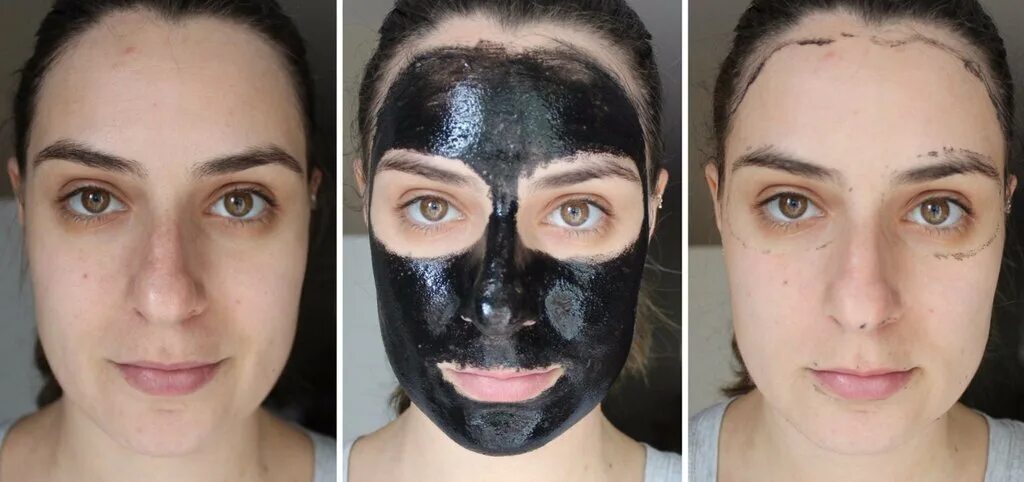 Угольная маска до и после. Что будет после маски
