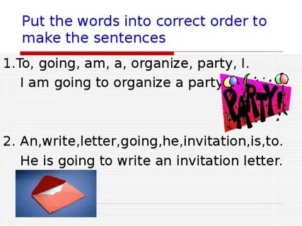 Put the right words перевод