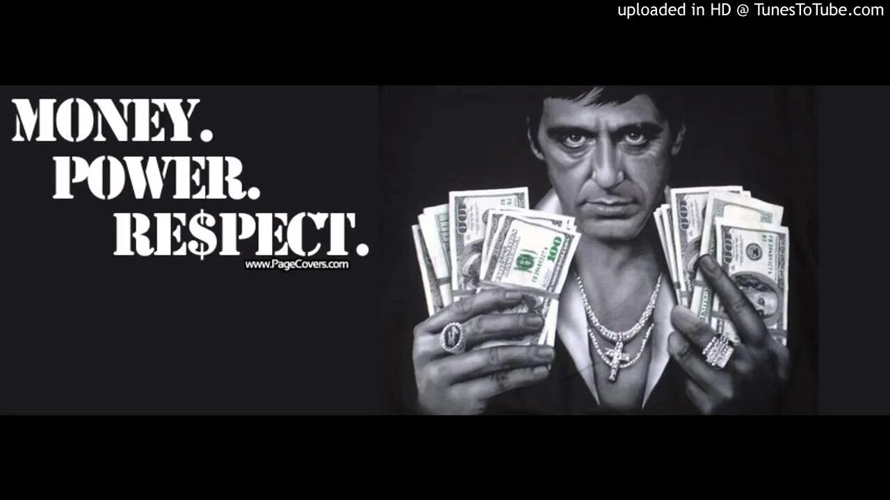 Scarface с деньгами. Scarface money Power respect. Scarface money Power respect обложка. Тони Монтана с деньгами.