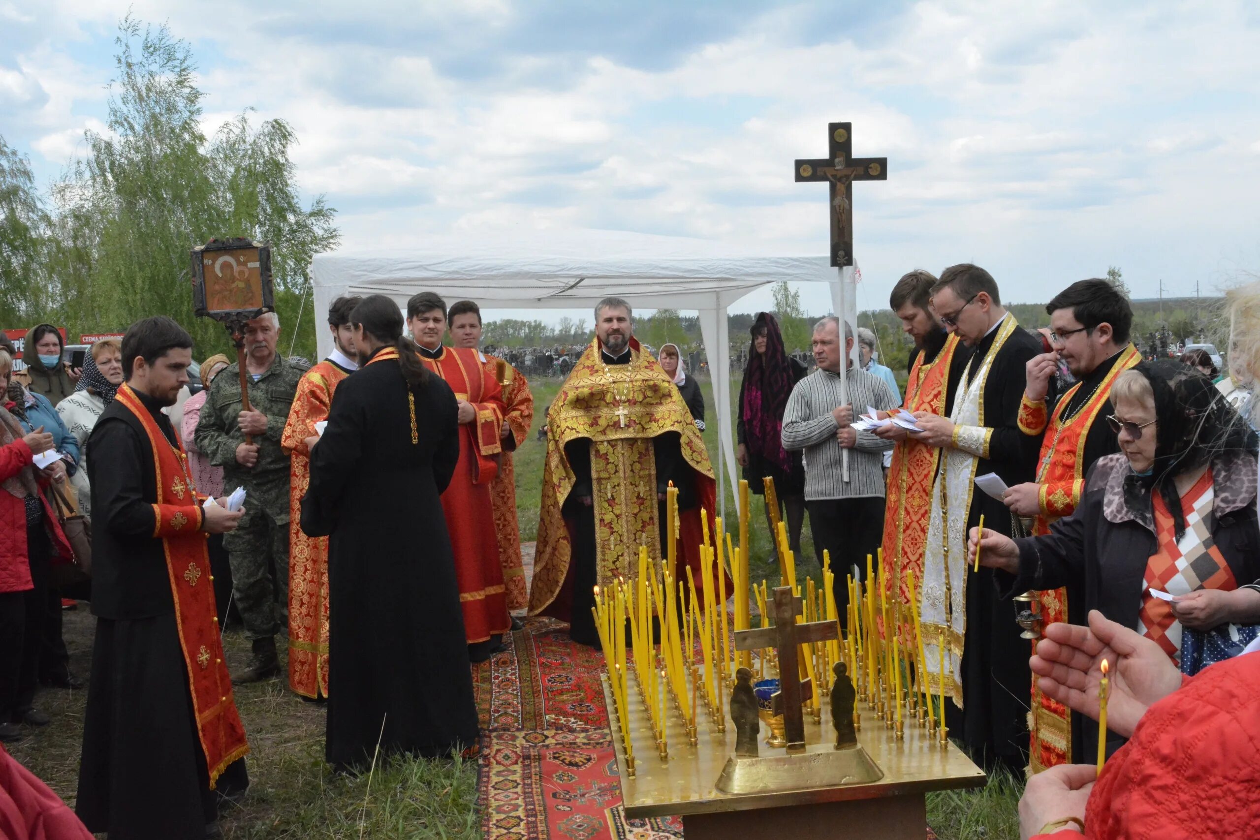 Будённовское кладбище. Траурная литургия.