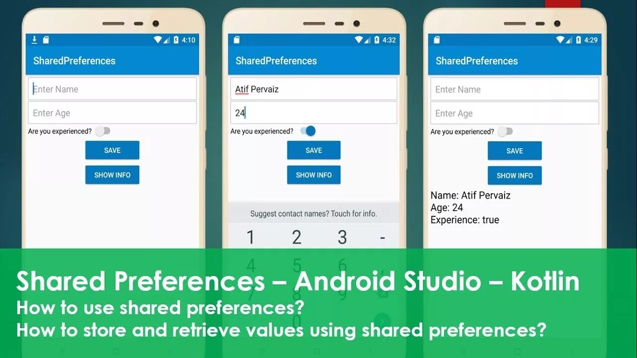 Enter age. SHAREDPREFERENCES Android. SHAREDPREFERENCES Android Studio. Shared preference Android. Android Studio preferences.