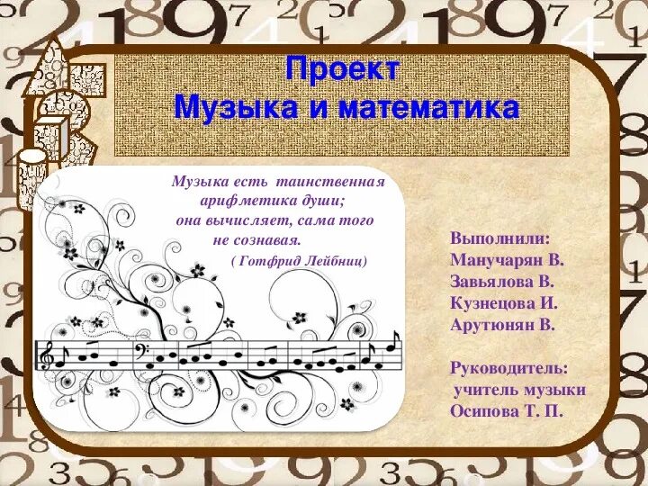 Проект по музыке 2 класс. Темы для музыкального проекта. Проект по Музыке. Математика в Музыке. Математика в Музыке проект.