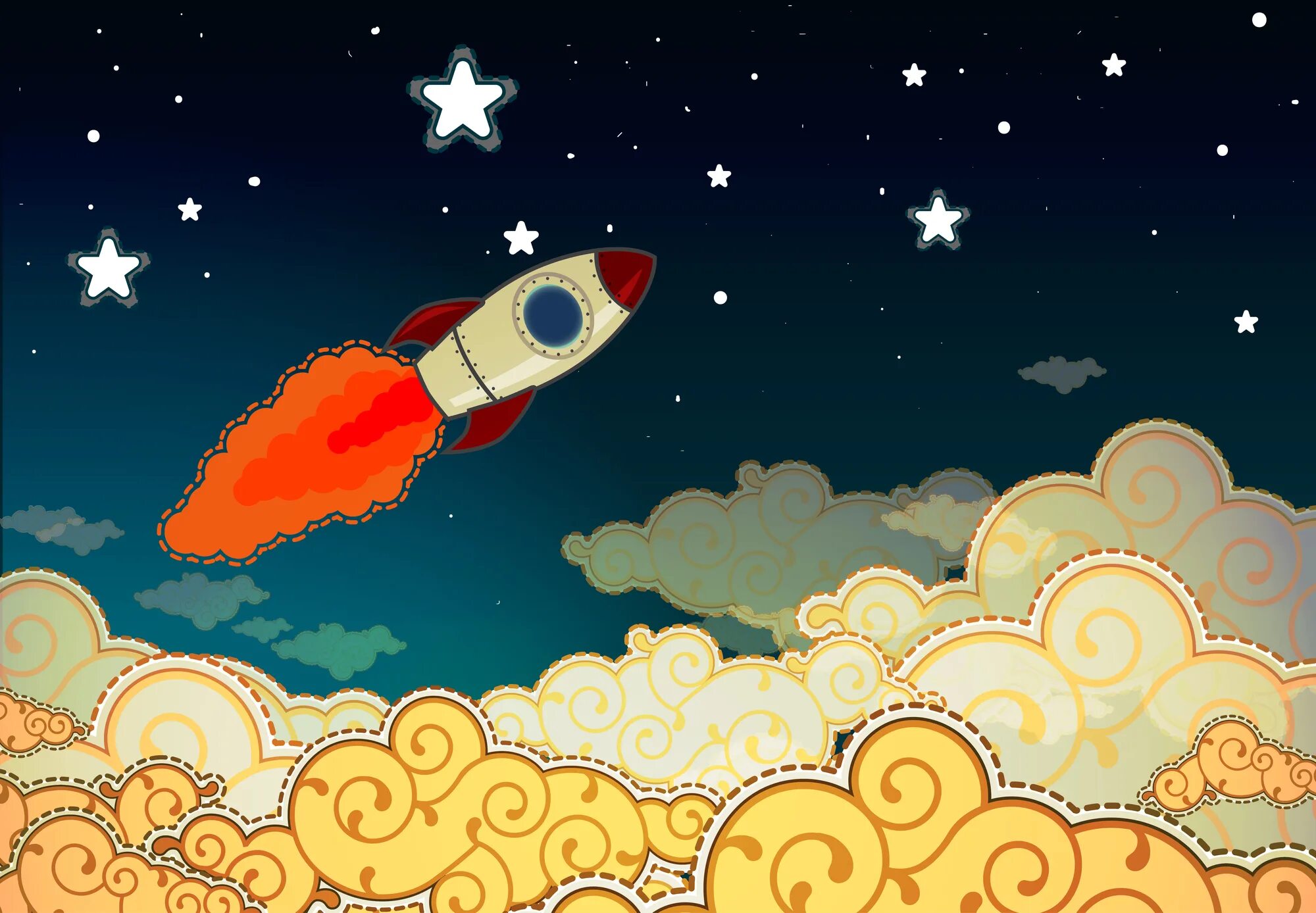 Игра на деньги ракета летит как называется. Звездное небо с ракетой. иллюстрация небо с ракетой. к звездам ракета. ракета на фоне космоса рисунок.