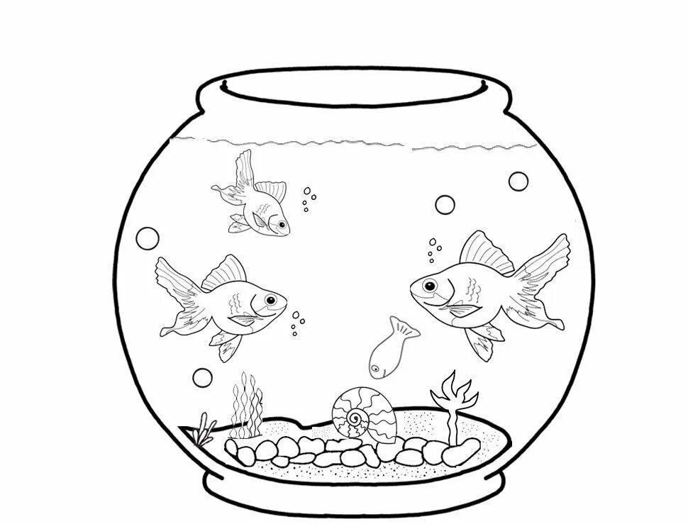 Раскраска аквариум с рыбками. Аквариум раскраска. Аквариум раскраска для детей. Аквариумные рыбки раскраска.