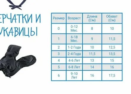 Размер перчаток краги