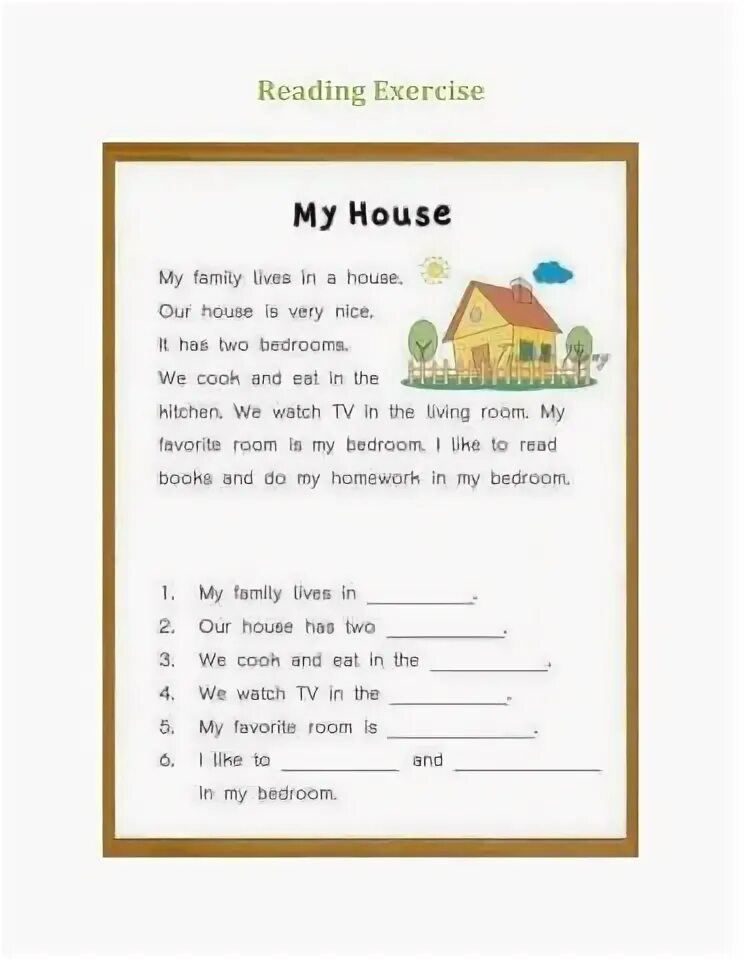 Английский House reading. Чтение my House с заданиями. Reading about House. Текст my House. My house текст