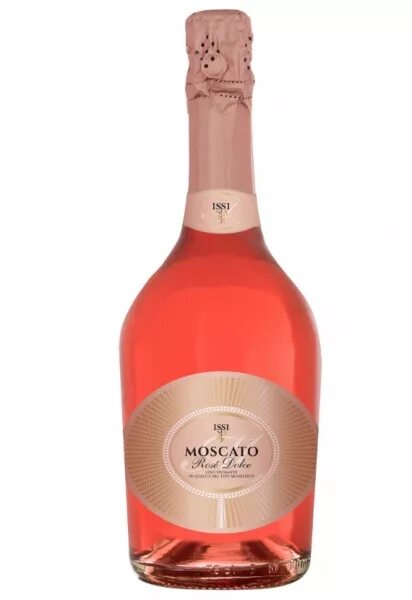 Розовые вина кб. Шампанское ISSI Moscato Rose Dolce. Вино игристое Исси Москато роз.сл 0.75 Moscato Rose Dolce ISSI. Игристое вино ISSI Moscato Rose. Moscato Rose Dolce 0,75.