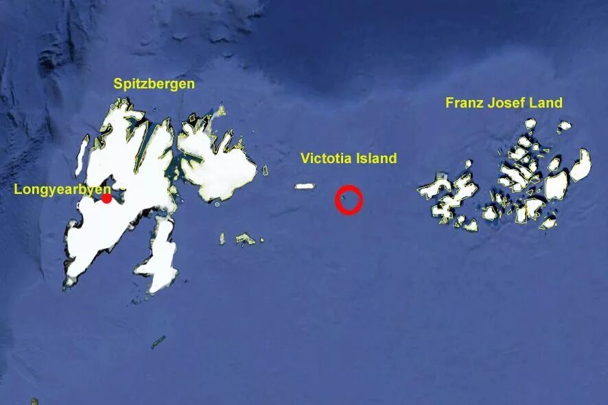 Остров франца иосифа на карте россии. Остров Виктории ЗФИ.