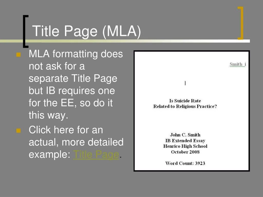 Title Page. MLA title Page. Titul Page. Title Page example.