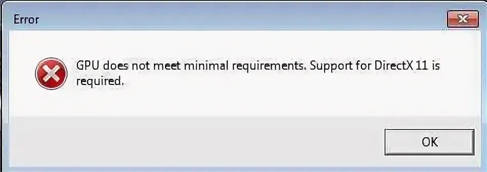 Ошибка GPU. DIRECTX 11 support. DIRECTX 11 compatible GPU. Ведьмак 3 GPU does not meet Minimal requirements support for DIRECTX 11 как исправить. Your account not meet the following requirements