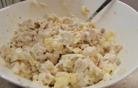 Салат курочка ряба
