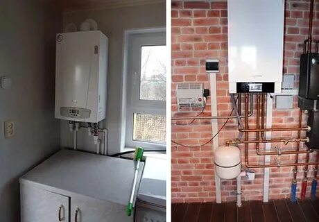 Газовый котел на кухне нормы