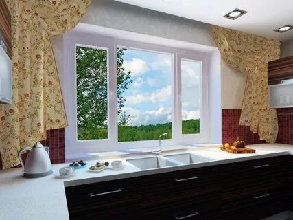 Пластиковое окно на кухню