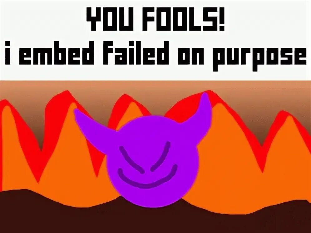 Embed fail. Embed fail